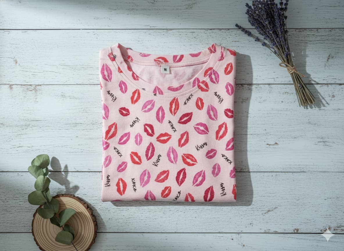 Irah Vastra ribbed T-shirt — front model view with product flatlay