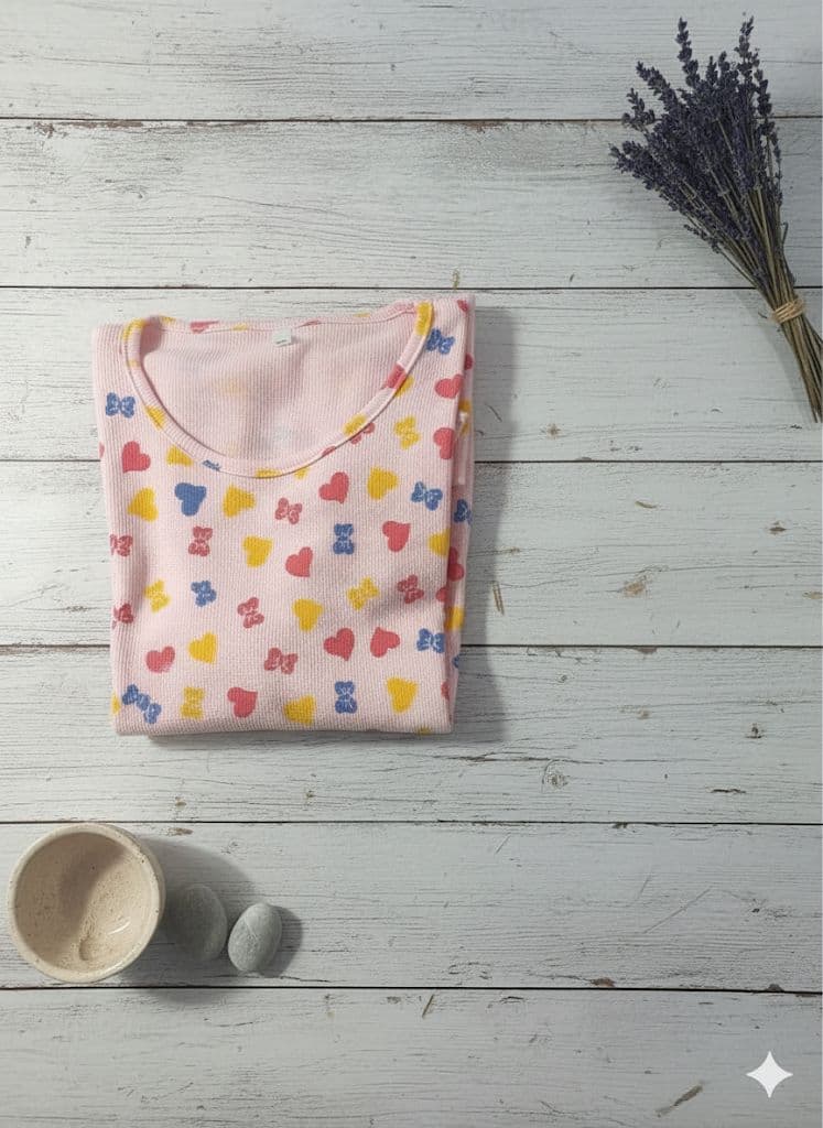 Irah Vastra ribbed T-shirt — front model view with product flatlay
