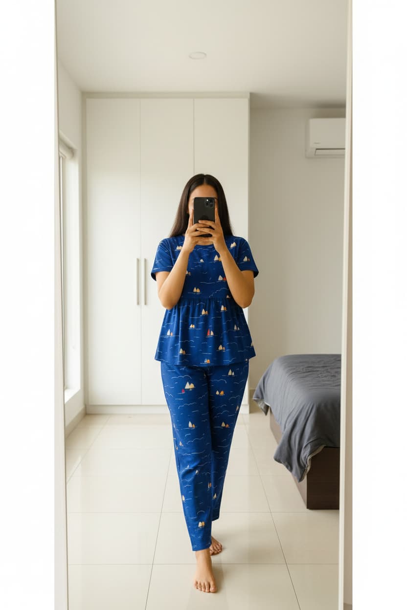 Premium peplum nightwear by Irah Vastra